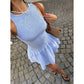 👗2026 Summer Hot Sale 50% OFF☀️Sleeveless Gingham Smocked Mini Dress – Stretchy & lightweight – Perfect for holidays, beach or warm days – playful vintage style ✨🌸