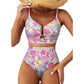 🌊💕2026 Summer Hot Sale 70% OFF👙✨Women's Floral High Waisted Tummy Control Bikini Set