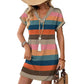 📢🌈2026 Summer Hot Sale 49% OFF💃Women's Summer Casual V-Neck T-Shirt Dress