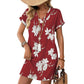 📢🌈2026 Summer Hot Sale 49% OFF💃Women's Summer Casual V-Neck T-Shirt Dress