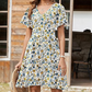 👗2026 Summer Hot Sale 50% OFF✨Women's Swing Floral Ruffle Short Sleeve A-line Shift Dress with Pockets🌸