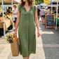 📢2026 Summer Hot Sale 70% OFF !! ⏰Women's Casual Sleeveless V-Neck Ruffle Dress