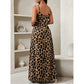 👗2026 Hot Sale 50% OFF💃✨Women's V-Neck Leopard Print Maxi Dress with Pockets