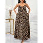 👗2026 Hot Sale 50% OFF💃✨Women's V-Neck Leopard Print Maxi Dress with Pockets