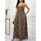 👗2026 Hot Sale 50% OFF💃✨Women's V-Neck Leopard Print Maxi Dress with Pockets