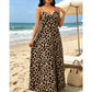 👗2026 Hot Sale 50% OFF💃✨Women's V-Neck Leopard Print Maxi Dress with Pockets