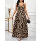 👗2026 Hot Sale 50% OFF💃✨Women's V-Neck Leopard Print Maxi Dress with Pockets