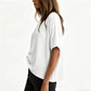 👚Hot Sale 50% OFF☁️2026 Women's Loose Oversized Basic Tee Comfortable Soft Fabric Flattering Fit 🌸