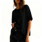 👚Hot Sale 50% OFF☁️2026 Women's Loose Oversized Basic Tee Comfortable Soft Fabric Flattering Fit 🌸