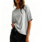 👚Hot Sale 50% OFF☁️2026 Women's Loose Oversized Basic Tee Comfortable Soft Fabric Flattering Fit 🌸