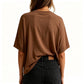 👚Hot Sale 50% OFF☁️2026 Women's Loose Oversized Basic Tee Comfortable Soft Fabric Flattering Fit 🌸