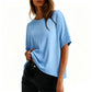 👚Hot Sale 50% OFF☁️2026 Women's Loose Oversized Basic Tee Comfortable Soft Fabric Flattering Fit 🌸