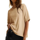 👚Hot Sale 50% OFF☁️2026 Women's Loose Oversized Basic Tee Comfortable Soft Fabric Flattering Fit 🌸