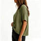 👚Hot Sale 50% OFF☁️2026 Women's Loose Oversized Basic Tee Comfortable Soft Fabric Flattering Fit 🌸