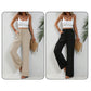 💖LAST DAY SALE 50% OFF💷Women's Summer Wide Leg Pants Flowy Drawstring Elastic Waist Trousers with Pockets
