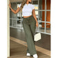 ⏳Last Day Sale Only ￡15.99!!👖💥Women's High-Waisted Straight Leg Trousers – Front seam & elastic back – Versatile, comfortable & perfect for office or casual wear✨🌸
