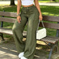 ⏳Last Day Sale Only ￡15.99!!👖💥Women's High-Waisted Straight Leg Trousers – Front seam & elastic back – Versatile, comfortable & perfect for office or casual wear✨🌸