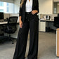 ⏳Last Day Sale Only ￡15.99!!👖💥Women's High-Waisted Straight Leg Trousers – Front seam & elastic back – Versatile, comfortable & perfect for office or casual wear✨🌸