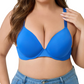 🏆Last Day Special Price £8.99💙Women's Deep V Push Up Padded Everyday Bras👍Enhancer Outdoorfun Low Plunge Breathable Classic Style💐