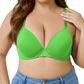 🏆Last Day Special Price £8.99💙Women's Deep V Push Up Padded Everyday Bras👍Enhancer Outdoorfun Low Plunge Breathable Classic Style💐
