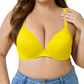 🏆Last Day Special Price £8.99💙Women's Deep V Push Up Padded Everyday Bras👍Enhancer Outdoorfun Low Plunge Breathable Classic Style💐
