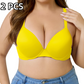 🏆Last Day Special Price £8.99💙Women's Deep V Push Up Padded Everyday Bras👍Enhancer Outdoorfun Low Plunge Breathable Classic Style💐