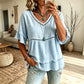 ⌛LAST DAY SALE ONLY ￡13.99!!🌸 Best Sellers-Women's Bohemian Hollow-Out Fringe Top