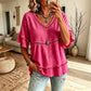 ⌛LAST DAY SALE ONLY ￡13.99!!🌸 Best Sellers-Women's Bohemian Hollow-Out Fringe Top
