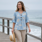 🌸👚 LIMITED-TIME 46% OFF! Women’s Vintage Floral Cotton-Linen Blouse – Breathable Comfort, Wooden Buttons & Ruffled Cuffs ✨