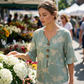 🌸👚 LIMITED-TIME 46% OFF! Women’s Vintage Floral Cotton-Linen Blouse – Breathable Comfort, Wooden Buttons & Ruffled Cuffs ✨