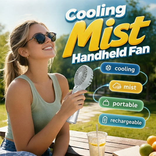Portable Handheld Mist Cooling Fan