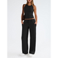 🔥2026 Hot Sale 70% OFF👚Women's Sleeveless Cropped Top Elastic Waist Wide Leg Pants 2 Piece Set