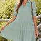 🔥2026 Summer Hot Sale 49% OFF🌈Women’s Lapel Collared V Neck Mid Sleeved Pleated Dress