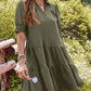 🔥2026 Summer Hot Sale 49% OFF🌈Women’s Lapel Collared V Neck Mid Sleeved Pleated Dress