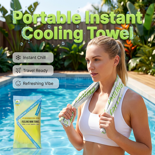 🧊BUY MORE GET MORE FREE💦 Instant cooling towel – portable, breathable, perfect for workouts & travel!-Q