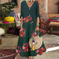 🏖️Summer Hot Sale - Up to 70% OFF⚡50K+ SOLD!🎁Women's Summer V-Neck Button-Up Maxi Dress