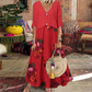 🏖️Summer Hot Sale - Up to 70% OFF⚡50K+ SOLD!🎁Women's Summer V-Neck Button-Up Maxi Dress