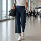 ⏳LAST DAY SALE ONLY￡11.99!!🌸Women's High-Waisted Stretch Cropped Pants