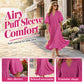 💃2026 Summer Hot Sale 70% OFF🥰Women's Casual V Neck Puff Sleeve Empire Waist A-Line Maxi Dress
