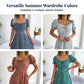🌺LIMITED-TIME 50% OFF!✨Women's Floral Sundress – Drawstring Bust, A-Line, Lightweight, Summer ☀️