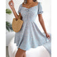 🌺LIMITED-TIME 50% OFF!✨Women's Floral Sundress – Drawstring Bust, A-Line, Lightweight, Summer ☀️