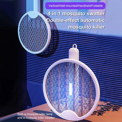 🔥2026 Summer Hot Sale 50% OFF🦟2 in 1 Wall-Mounted Collapsible USB Rechargeable Mosquito Swatter & Mosquito Lights