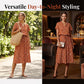🔥Last Day Special Sale 60% OFF!!💝Women Casual Floral Printed Midi Dress