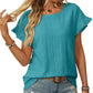 Women's Eyelet Ruffle Sleeve Top