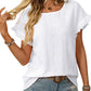 Women's Eyelet Ruffle Sleeve Top