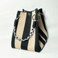 🏆👜 Limited Time - 50% OFF! ✨ Boho Striped Knit Bucket Handbag for Women – Handmade Summer Beach Shoulder Bag
