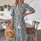 🌸🌿LIMITED TIME 50% OFF!🌺Women's Summer V-Neck Floral Dress – Floral print & breezy fit – Perfect for sunny days.