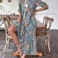 🌸🌿LIMITED TIME 50% OFF!🌺Women's Summer V-Neck Floral Dress – Floral print & breezy fit – Perfect for sunny days.