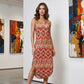 Women's Casual V-Neck Sleeveless Maxi Dress