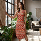 Women's Casual V-Neck Sleeveless Maxi Dress